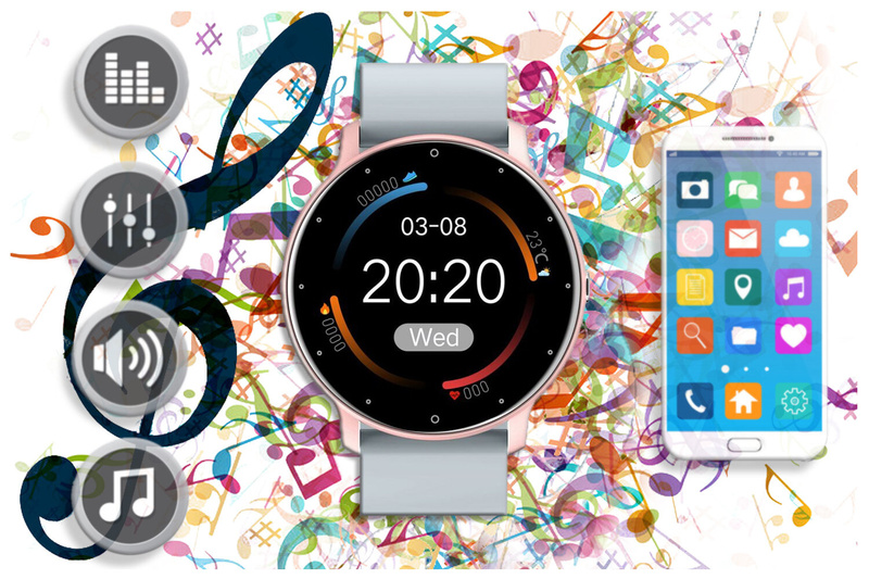 SMARTWATCH UNISEX GRAVITY GT1-9 - PULSOMETR, WŁASNE TARCZE (sg015i)