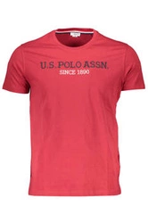 T-SHIRT US POLO Z KRÓTKIM RĘKAWEM MĘSKI CZERWONY
