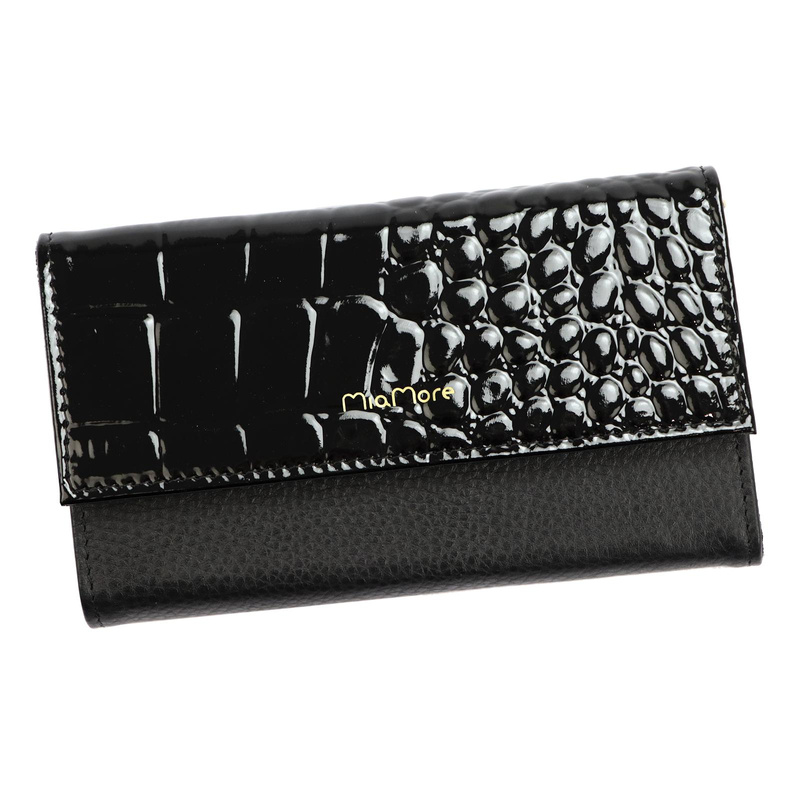 MiaMore etui Iphone 12 PRO case z klapą wzór skóra krokodyla z łańcuszkiem