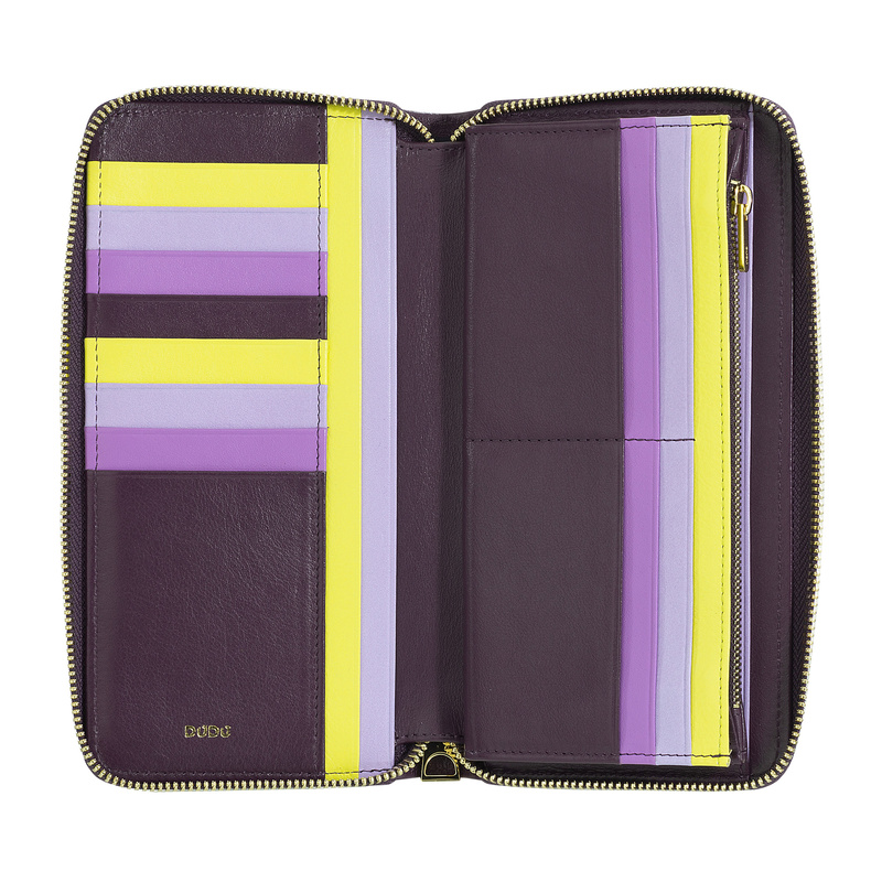 DuDu duża damska portmonetka skóra naturalna portfel podłużny klasyczny