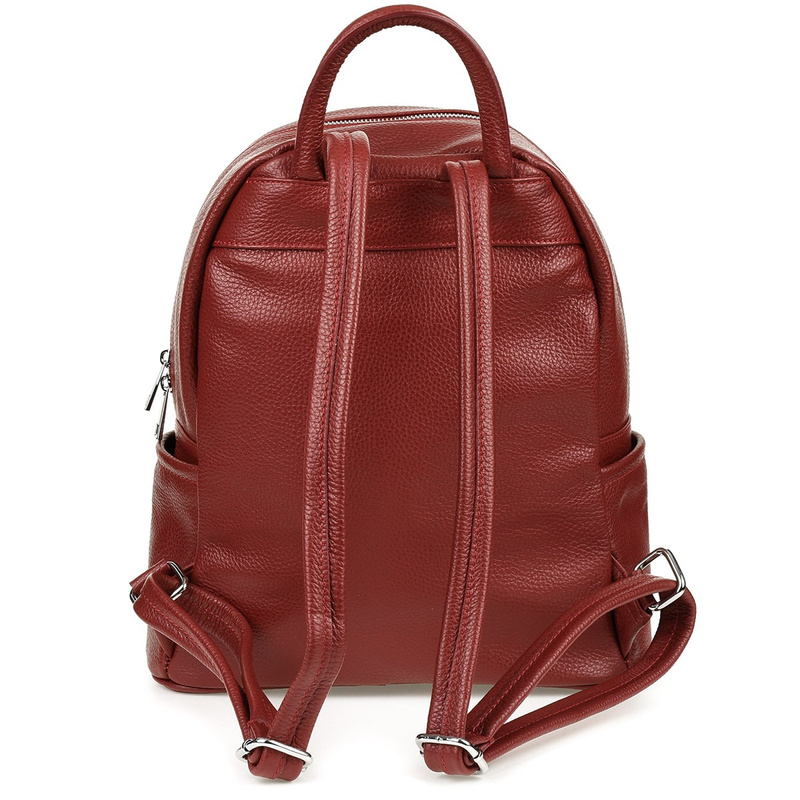 Skórzany plecak A4 duży pojemny do szkoły Włoski P16