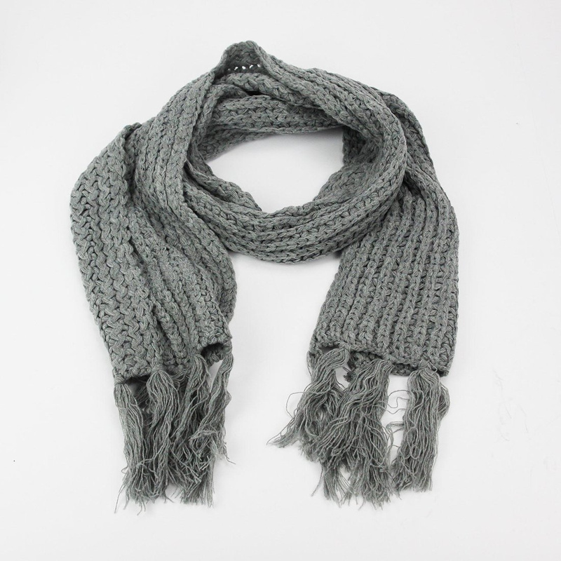 Pierre Cardin szalik ciepły zimowy szal z frędzlami damski męski