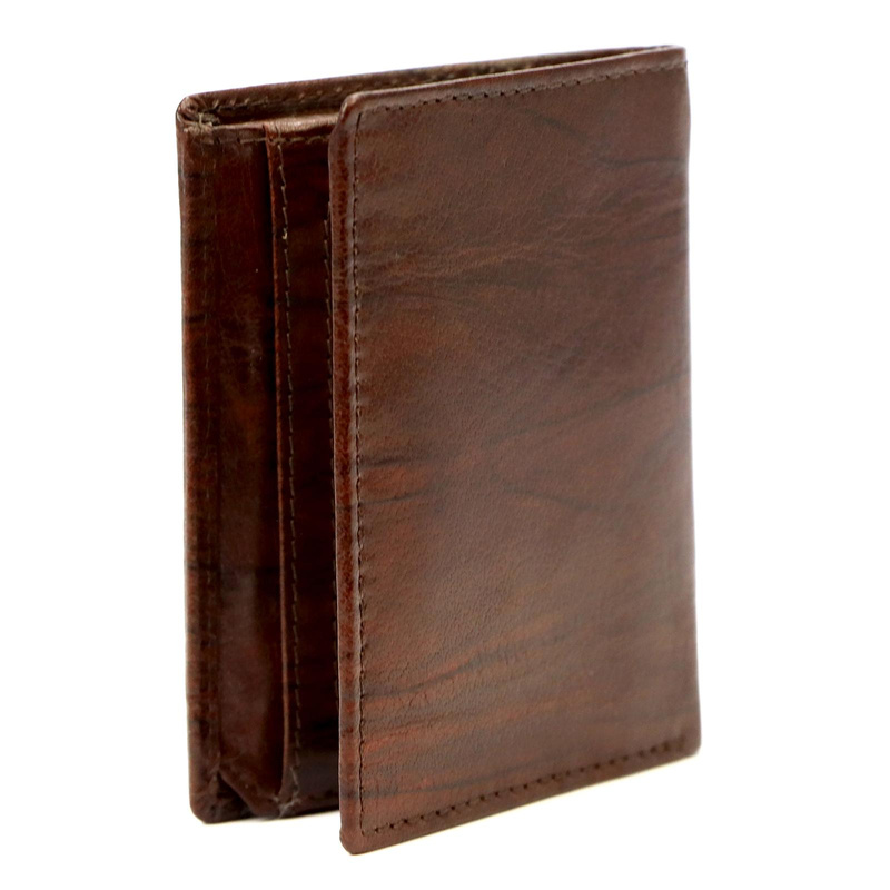 EL FORREST męskie etui na karty i dokumenty skórzane pionowe ochrona RFID