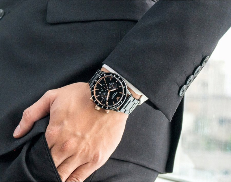 ZEGAREK MĘSKI EMPORIO ARMANI AR11391 - MARIO (zi017e) + BOX