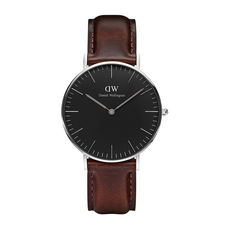 Zegarek DANIEL WELLINGTON DW00100143. Kwarcowy, Kolor czarny. Kobieta.