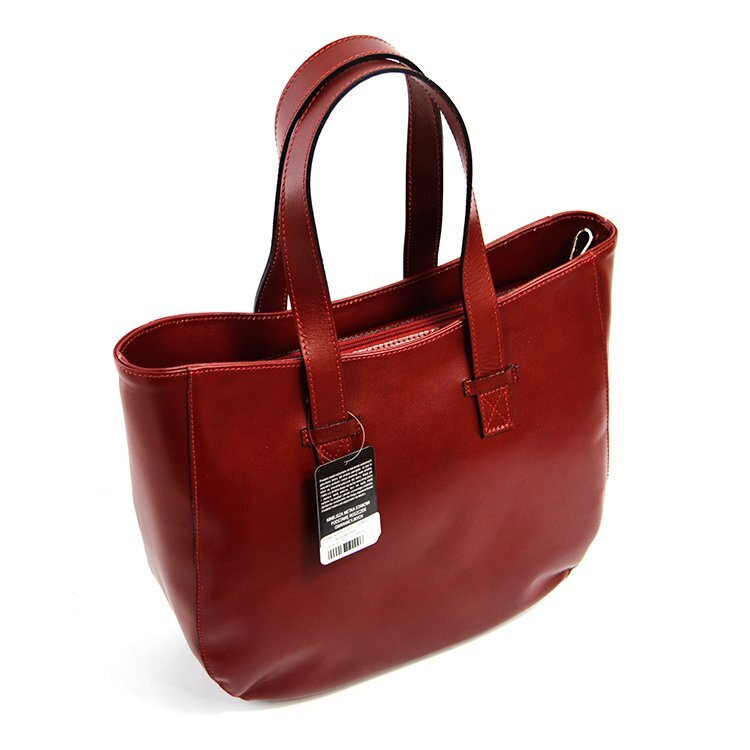 Torebka skórzana na ramię duża damska shopperbag