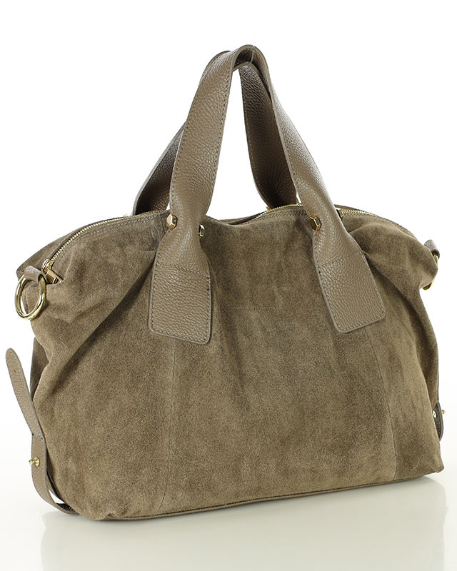 Torebka damska worek hobo bag skóra naturalna - MARCO MAZZINI czarna