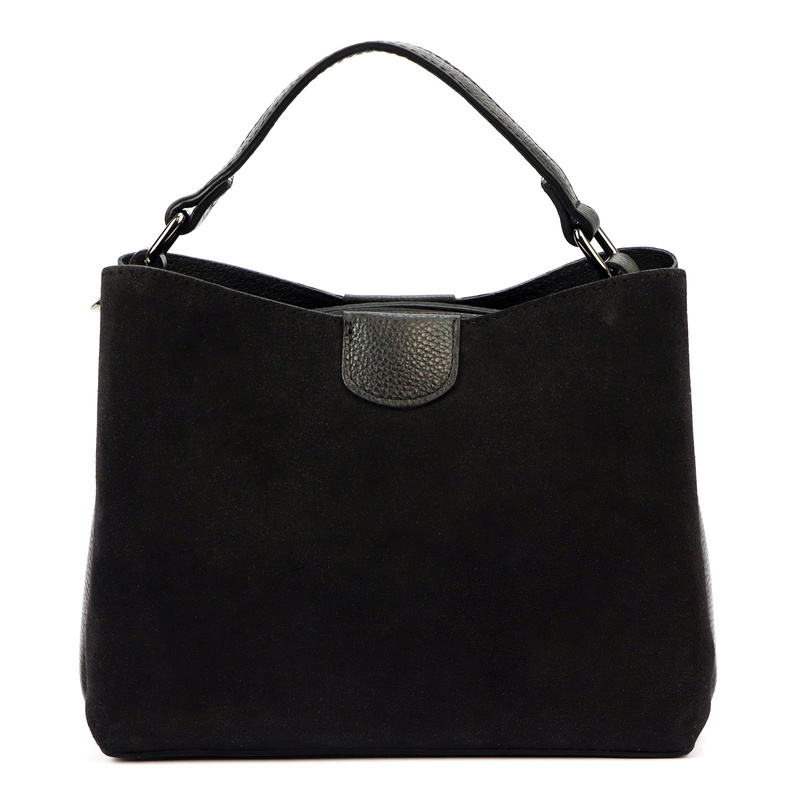 Vera Pelle damska listonoszka skóra naturalna torebka trzykomorowa na ramię