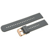 Pasek gumowy do zegarka U27 - ciemny szary/rosegold - 20mm
