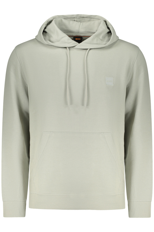 MĘSKA BLUZA BOSS SZARA Z ROZPINANYM NA ZAMEK