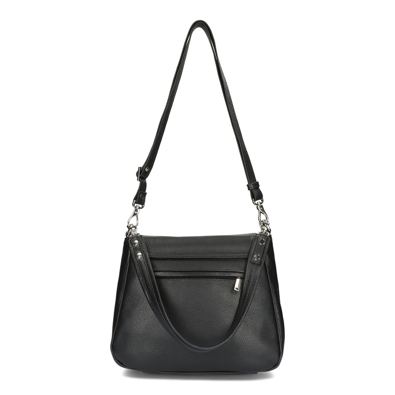 Voyager Damska Torebka Skórzana Listonoszka Crossbody Na Ramię Z Klapą