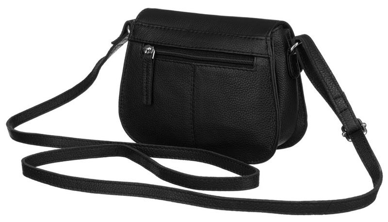 Damska listonoszka z klapką ze skóry naturalnej - Peterson