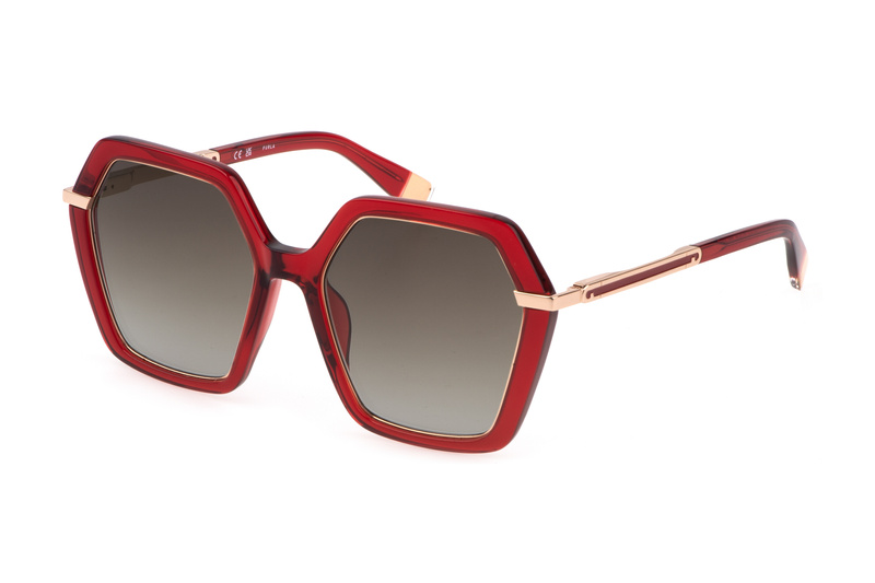 Okulary FURLA SFU691-5406NL. Okulary przeciwsłoneczne, Kolor czerwony. Kobieta.