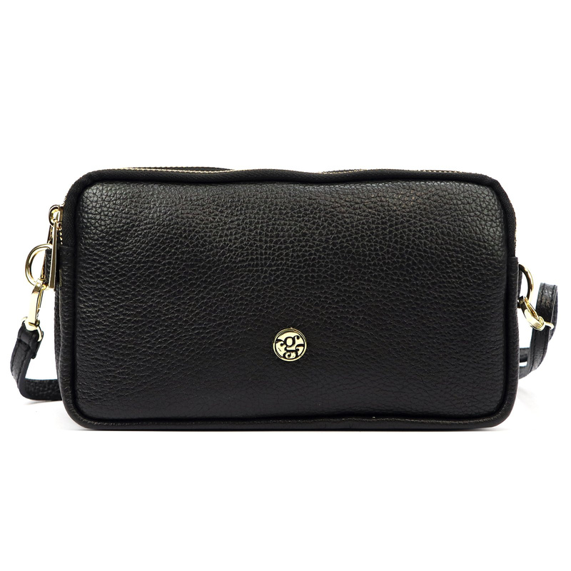 Gregorio damska listonoszka na ramię skóra naturalna prostokątna 3 komory