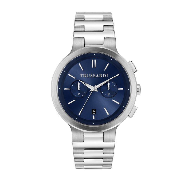 Zegarek TRUSSARDI R2453164004. Kwarcowy, Kolor niebieski. Mężczyzna.
