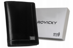 Pojemne skórzane Etui na karty i dokumenty Rovicky