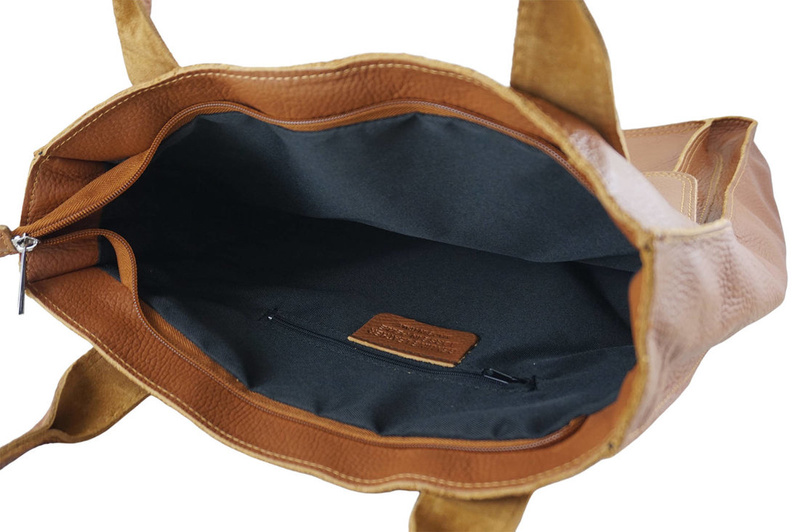 Torby shopper bag do pracy - Brązowe jasne 