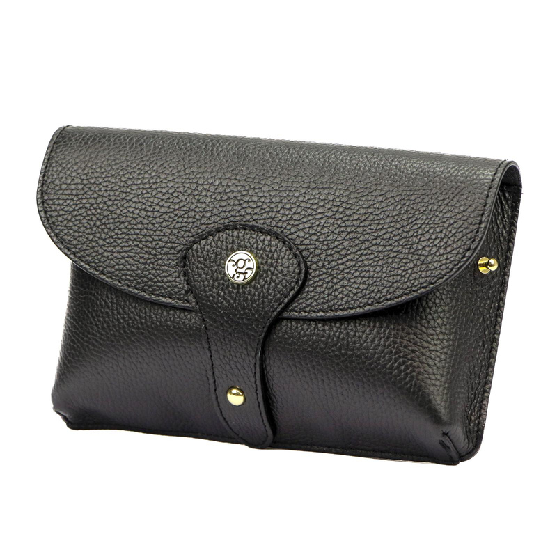 Mała Skórzana zgrabna damska listonoszka Gregorio