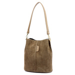 Skórzana Zamszowa damska listonoszka z organizerem torebka przez ramię Luka