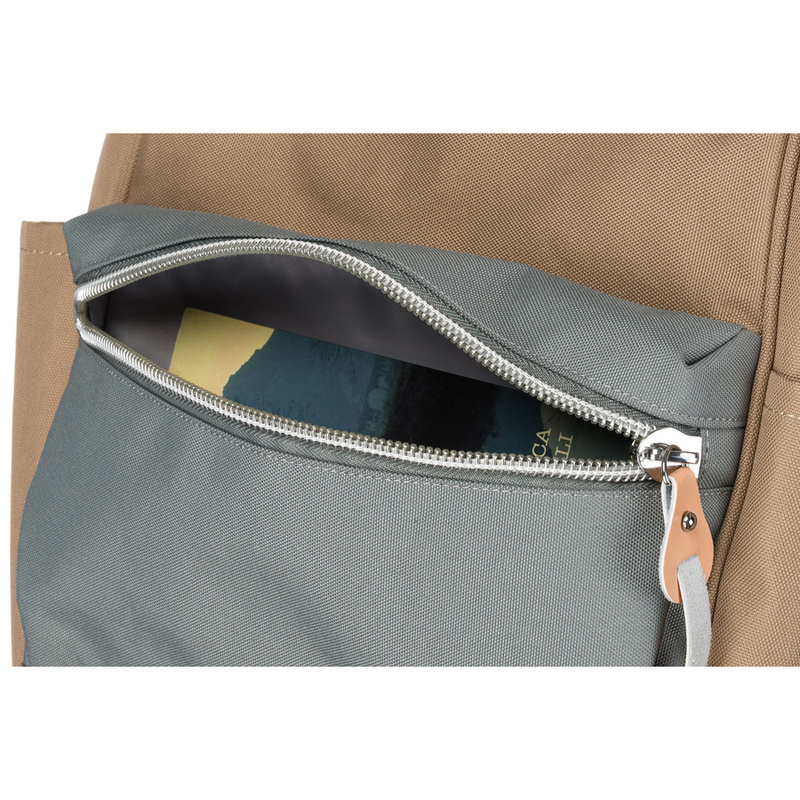Damski plecak z tworzywa Peterson PTN BETA KHAKI-GRAY