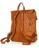 MARCO Miejski plecak skórzany w stylu old look handmade leather brąz camel