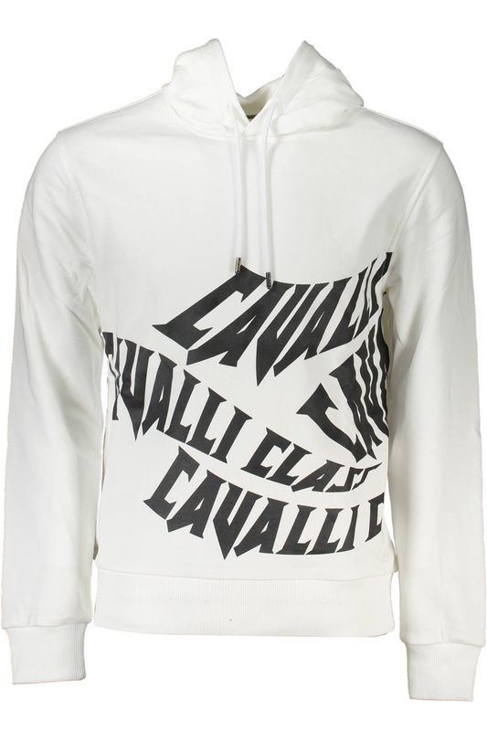 BLUZA CAVALLI CLASS BEZ ZAMKA MĘSKA BIAŁA