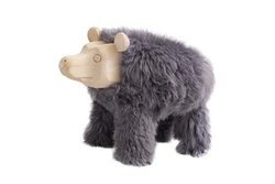 Drewniane krzesło dekoracyjne mały niedźwiadek