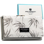 skóra naturalna + Damski portfel ze skóry ekologicznej Peterson PTN PX23-1-NPK