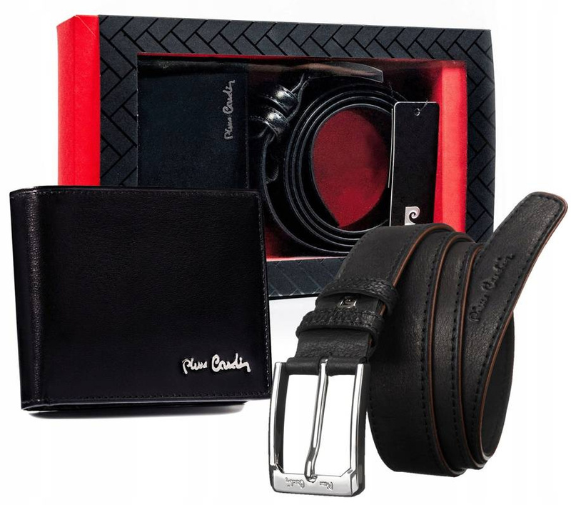 Zestaw portfel i pasek do spodni Pierre Cardin