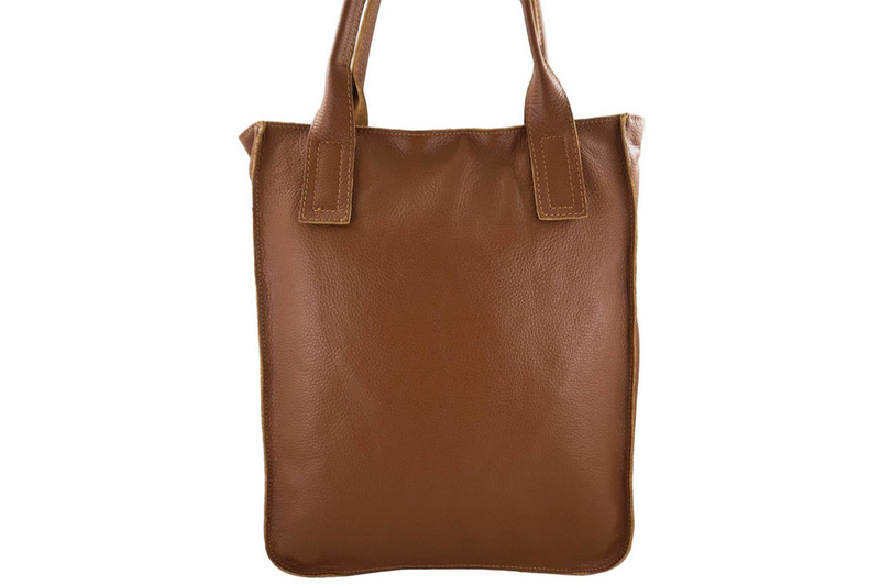 Torby shopper bag do pracy - Brązowe jasne 