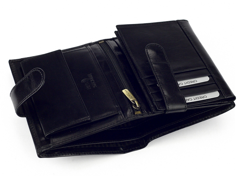 Skórzany męski portfel Rovicky N104L-RVT RFID