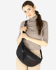 Uniwersalna torebka nerka półksiężyc crossbody runway - skóra naturalna Marco Mazzini czarny