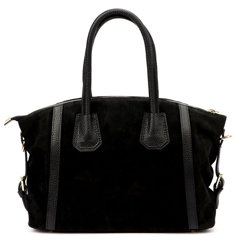 Vera Pelle damska shopperbag skóra naturalna zamszowa torebka na ramię