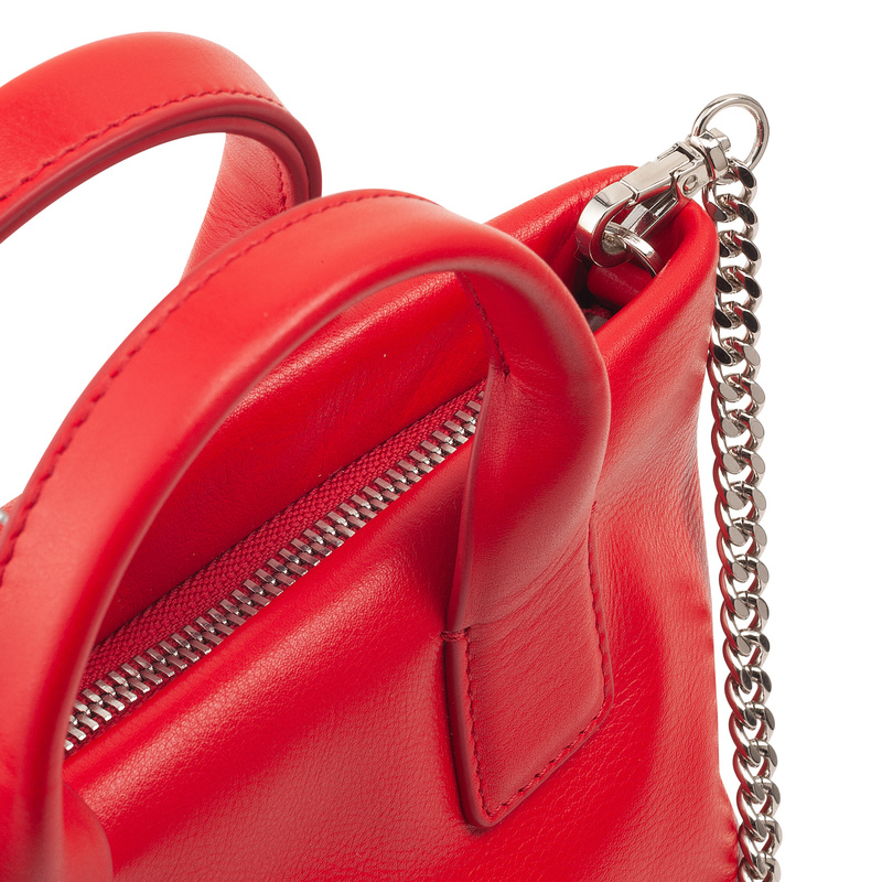 DUDU Mini torebka do ręki damska z łańcuszkiem listonoszka skóra naturalna