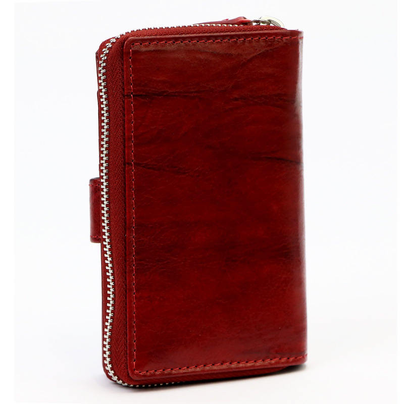 EL FORREST pionowa portmonetka skóra naturalna skórzany portfel RFID