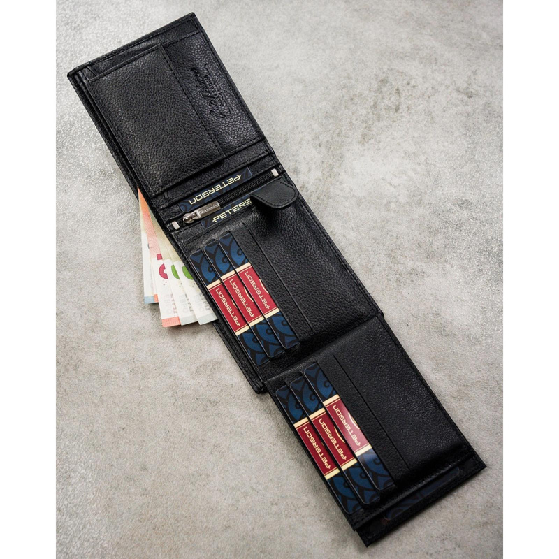 Skórzany męski portfel Peterson PTN N992-SPDM