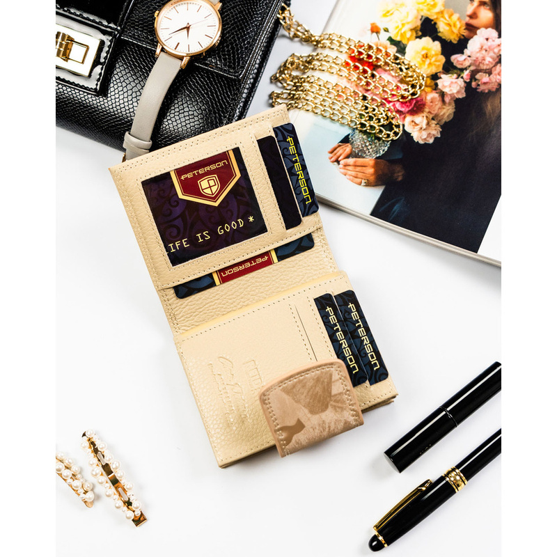 Skórzany damski portfel Peterson PTN PS329-MLF