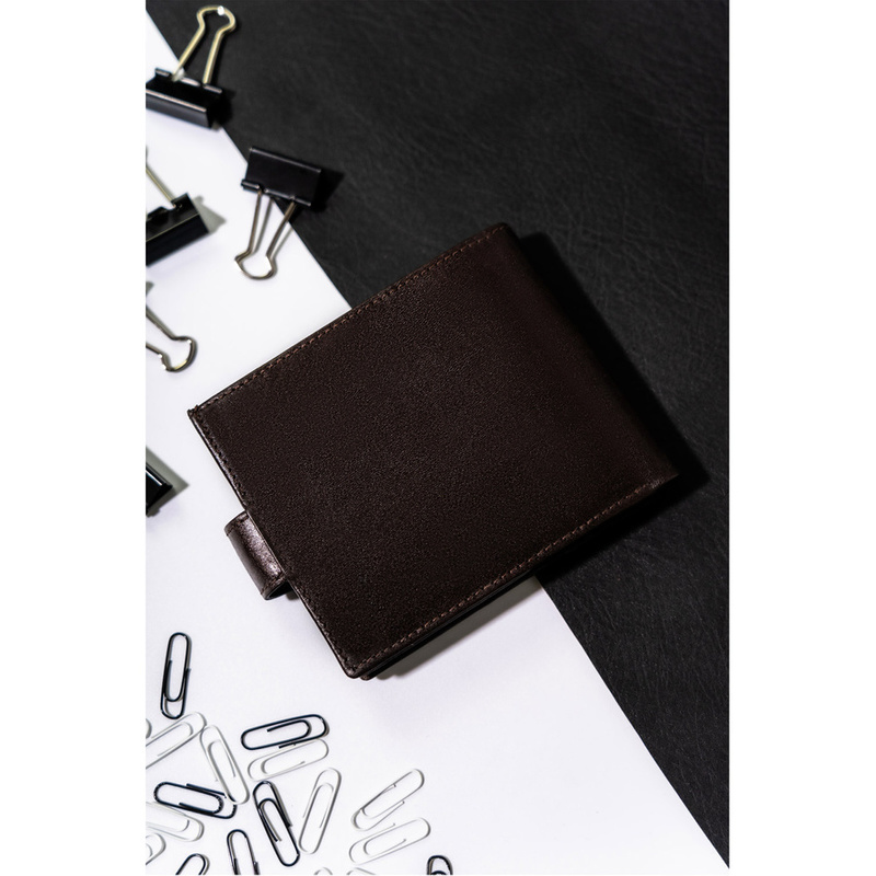 Rovicky portfel męski skóra naturalna rozbudowany pojemny system RFID