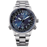 Zegarek CITIZEN CB0230-81L. SOLAR QUARTZ, Kolor niebieski. Mężczyzna.