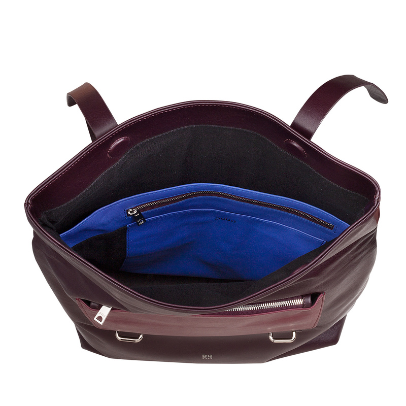 DUDU duży plecak z kieszeniami skóra naturalna plecak miejski