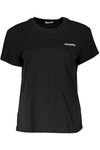 T-SHIRT DAMSKI Z KR�TKIM R�KAWEM PATRIZIA PEPE CZARNA