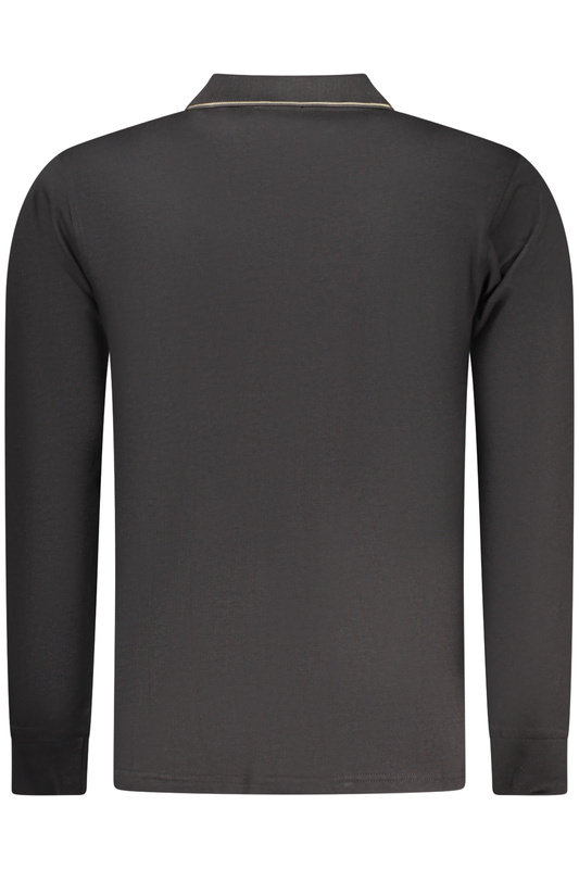 COVERI MOVING MĘSKA KOSZULKA POLO Z DŁUGIM RĘKAWEM CZARNA