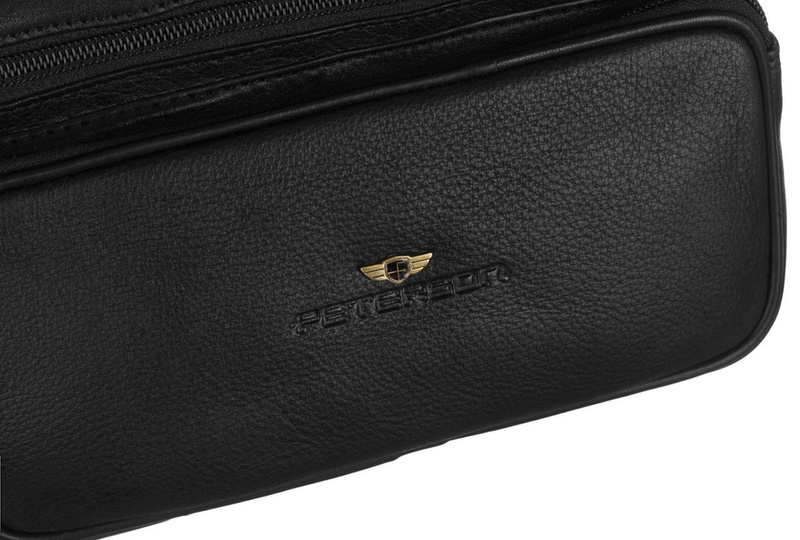 Saszetka męska z naturalnej skóry Peterson PTN 1056-NDM