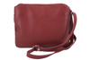 Torebka skórzana damska włoska - Czerwona