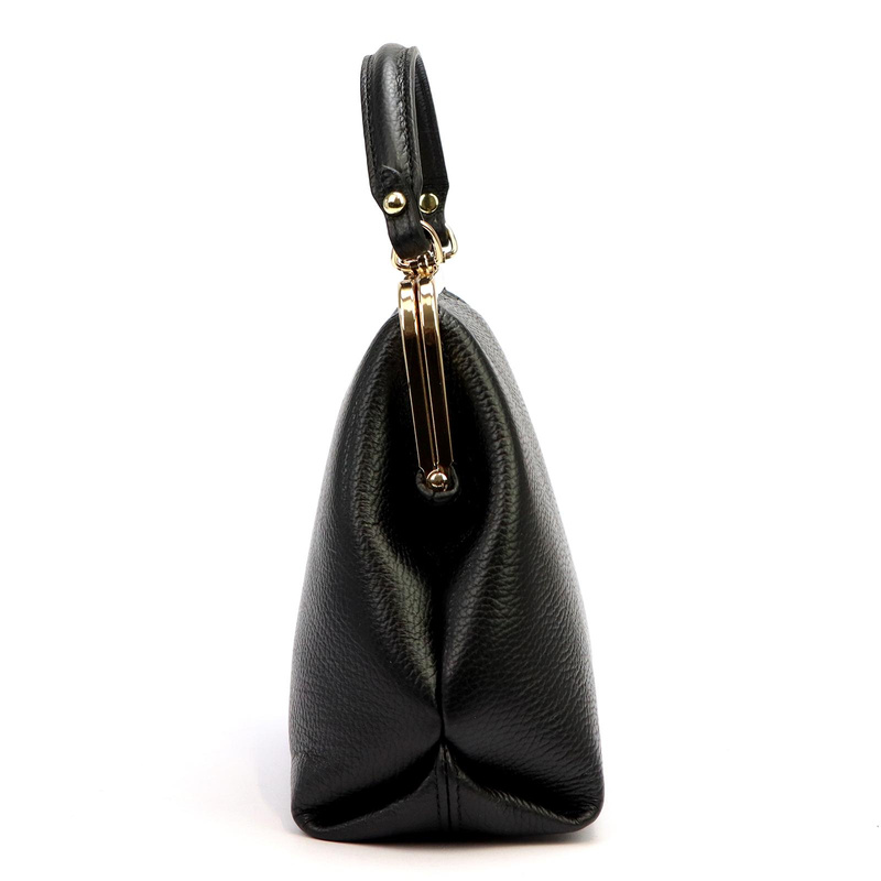 Elegancka Zgrabna damska skórzana torebka do ręki na bigiel od Luka