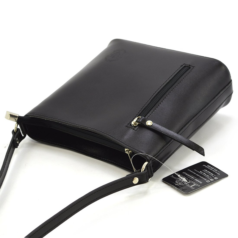 Skórzana pakowna damska listonoszka na ramię