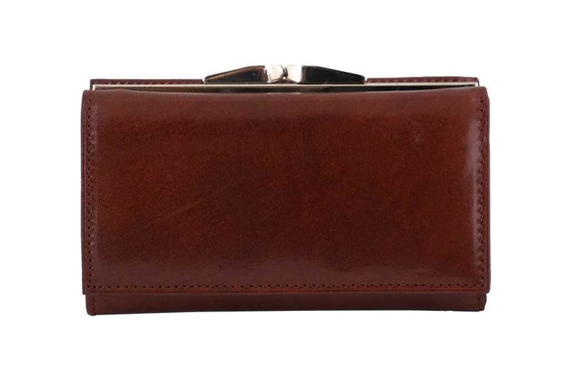 Portfel damski klasyczny skórzany - Czarny