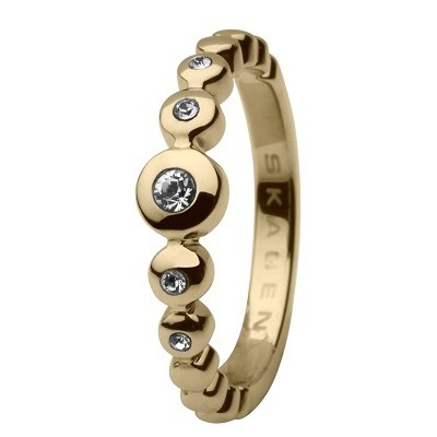 Biżuteria SKAGEN JRSG012SS5. Pierścionek, Kolor złoty. Kobieta.