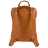 Skórzany plecak damski torba 2w1 elegancki A4 włoski pojemny camel Vera Pelle S40
