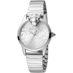 Zegarek JUST CAVALLI JC1L220M0215. Kwarcowy, Kolor szary. Kobieta.